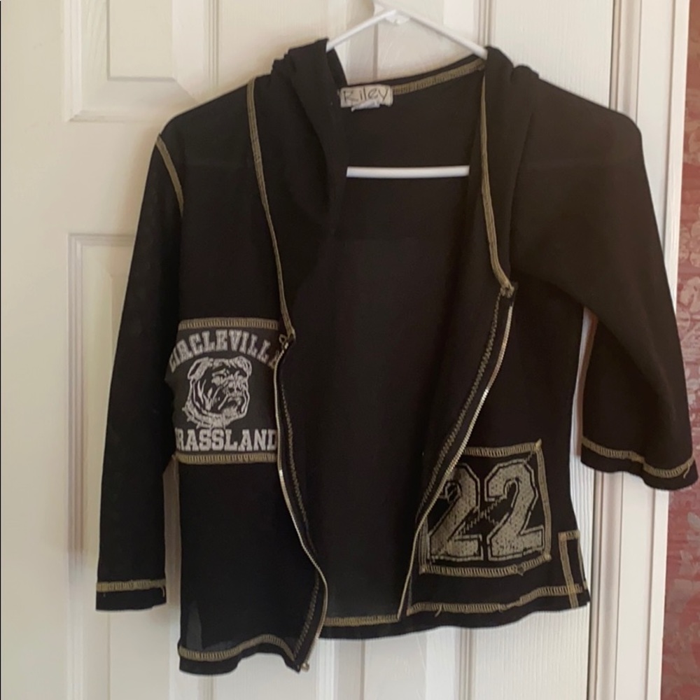 Riley vintage mini mesh hoodie